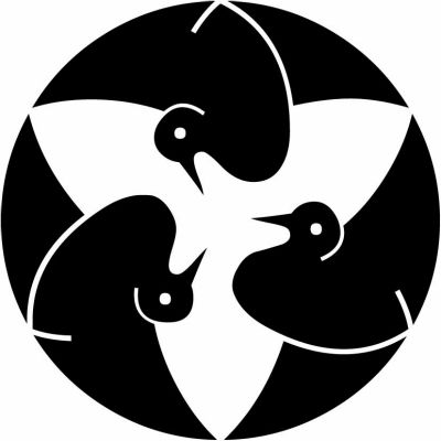 三つ光琳鶴・光琳三羽鶴