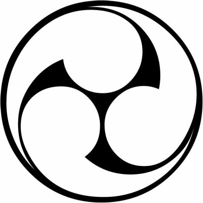 石持ち地抜き左三つ巴