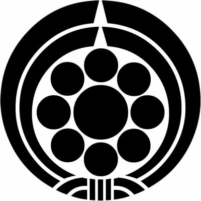 二つ熨斗輪に九曜