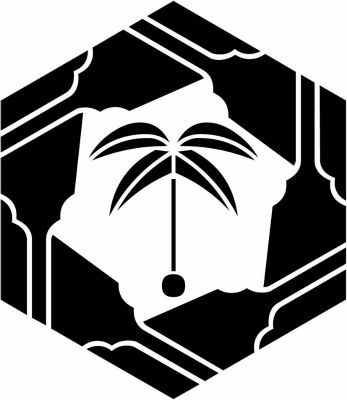 六角羽子板に羽根・六つ亀甲羽子板に羽根