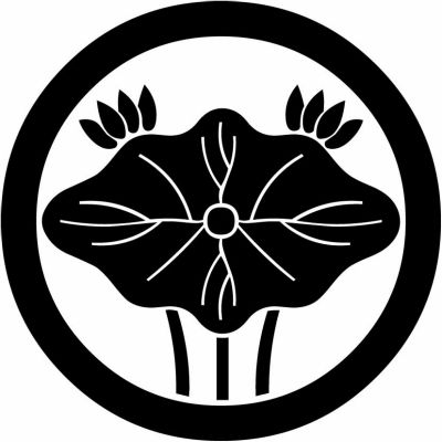 丸に蓮の葉・丸に生蓮