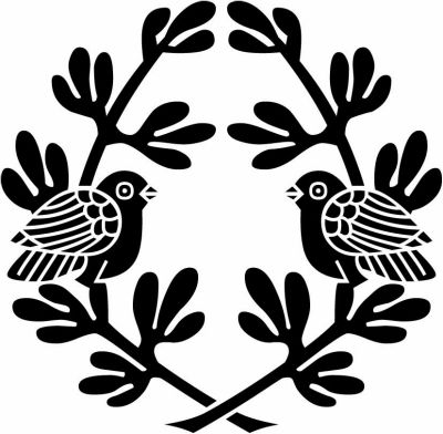 抱き寓生に対い鳩（３）