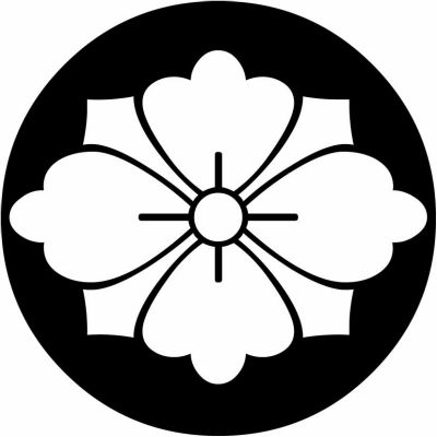 石持ち地抜き剣花菱（１）