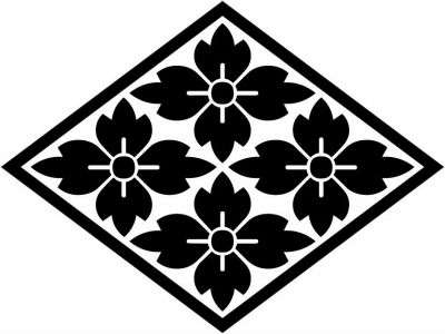 菱に四つ鬼花菱