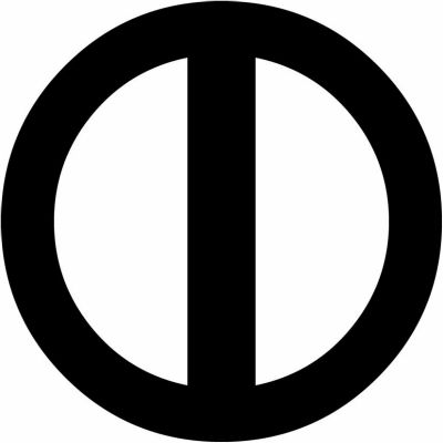 丸に竪一つ引き