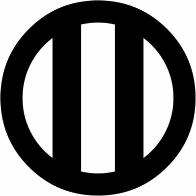 丸に竪二つ引き