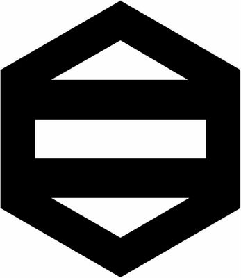 六角に二つ引き