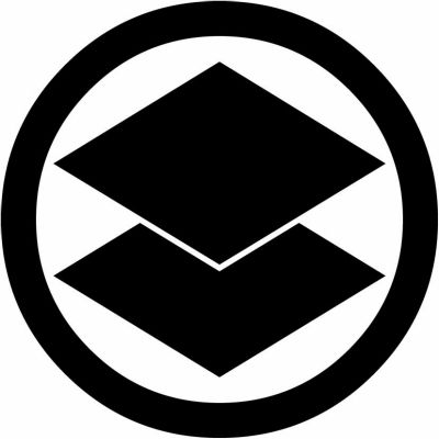 丸に重ね菱（１）