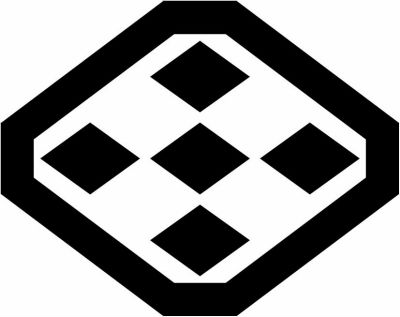 隅切り菱に五つ菱