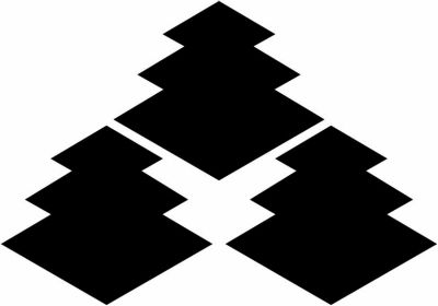 三つ盛り三階菱