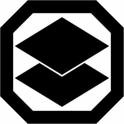 平隅切り角に重ね菱