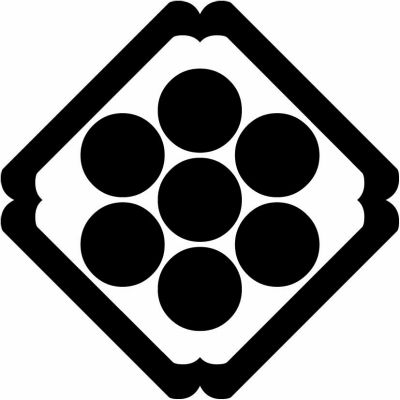 隅入り角に七曜