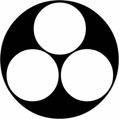 石持ち地抜き三つ星・石持ちに三つ星