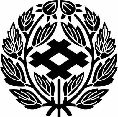 違い牡丹に井桁