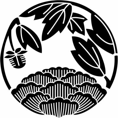 花覗き牡丹の丸