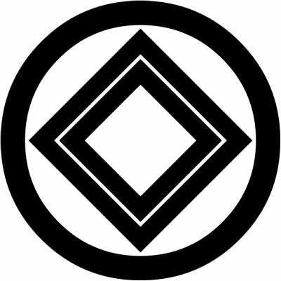 丸に隅立て入れ子枡