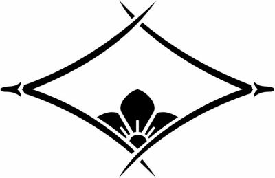 松葉菱に覗き桔梗