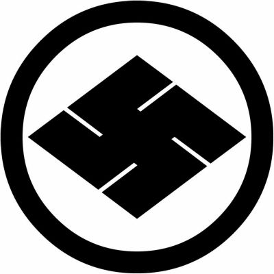 丸に右万字菱／丸に右卍菱