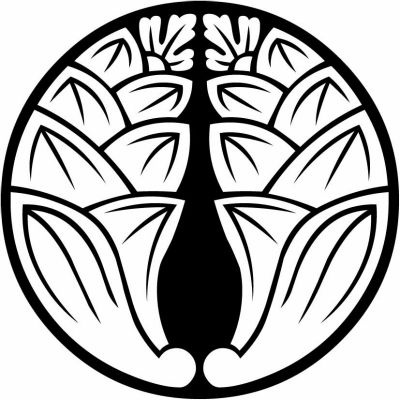 石持ち地抜き茗荷