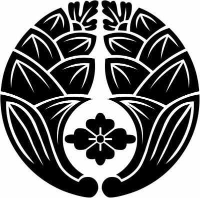 抱き茗荷に花菱