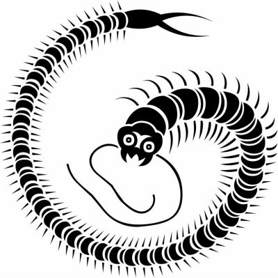 百足の丸（１）・左向き百足の丸（１）・左百足の丸（１）