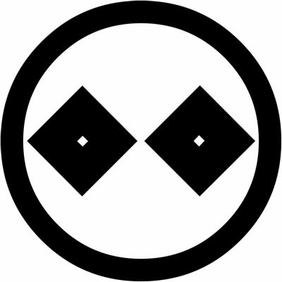 丸に二つ目（２）・丸に繋ぎ二つ目