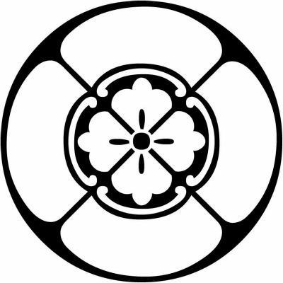 石持ち地抜き四方木瓜