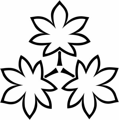 中陰尻合わせ三つ楓