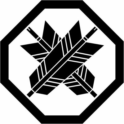 隅切り角に違い矢（１）