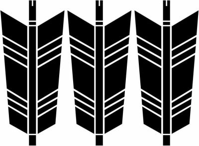 三本並び矢（１）・三本矢