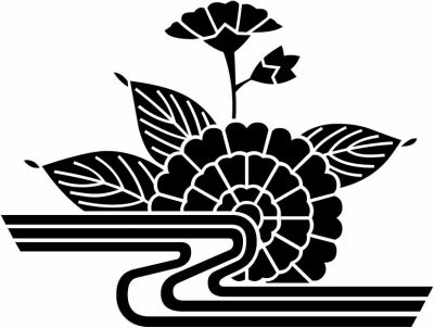 水に葉付き山吹・下村山吹