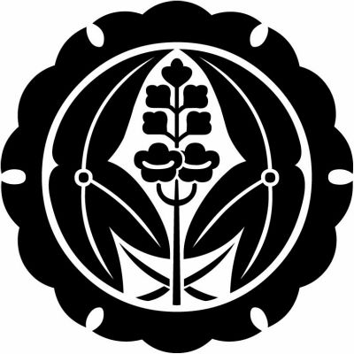 外雪輪に抱き沢瀉（１）