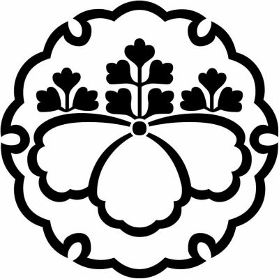 雪輪に中陰五三桐・雪輪に中陰五三の桐