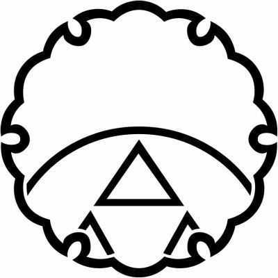 雪輪に覗き糸輪に陰三つ鱗・雪輪に覗き糸輪三つ鱗