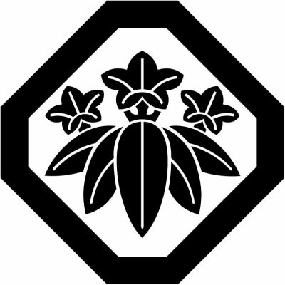 隅切り角に笹竜胆