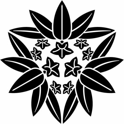 頭合わせ三つ笹竜胆・頭合わせ竜胆