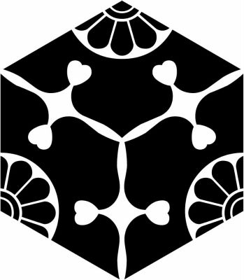 六角三つ割り六葉