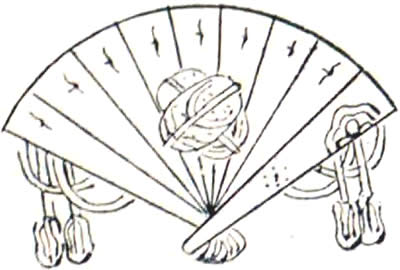 檜扇に違い鷲の羽