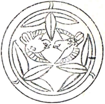 竹輪に二羽飛び雀（２）