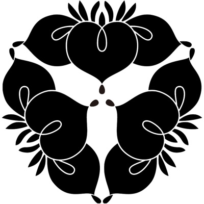 三つ杜若の花・尻合わせ三つ花杜若・尻合わせ三つ杜若の花