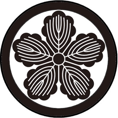 丸に五枚柏・丸に五つ柏