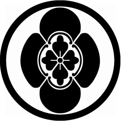 細輪に立ち木瓜・細輪に竪木瓜