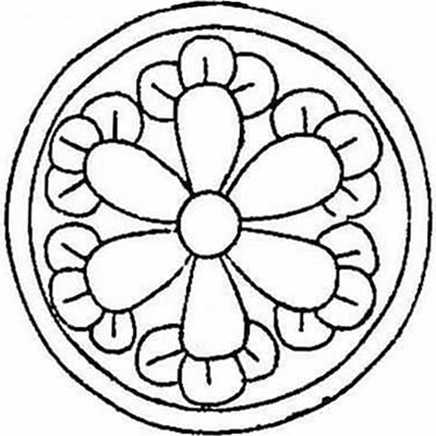 丸に六つ丁子車