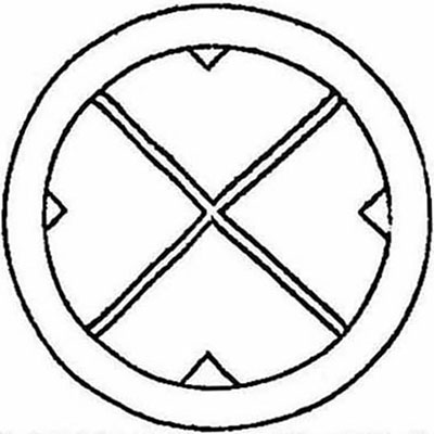 丸に割り四つ目