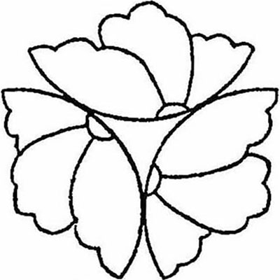 外対い三つ割り蔦