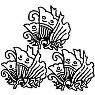 三つ盛り揚羽蝶