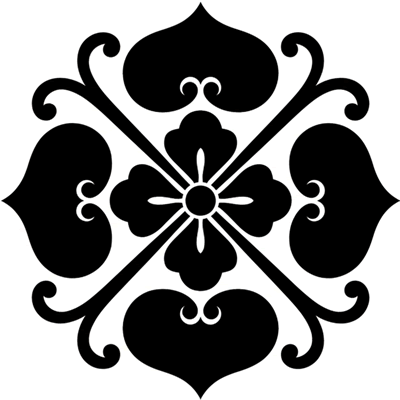 蔓四つ葵に花菱