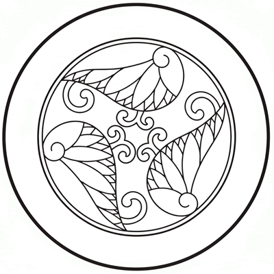 細輪に陰蔓三つ葵