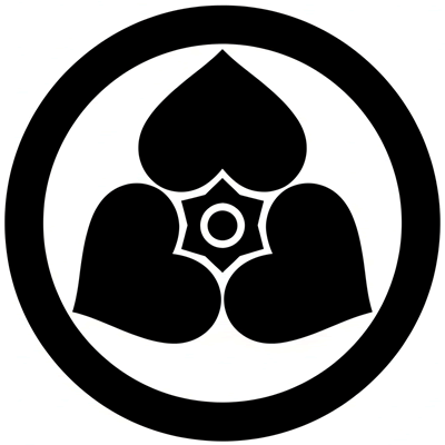 丸に三つ葵模様