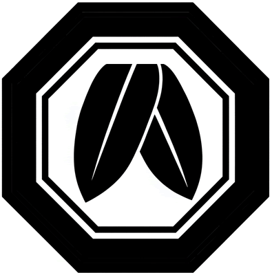 子持ち八角に折れ芦の葉